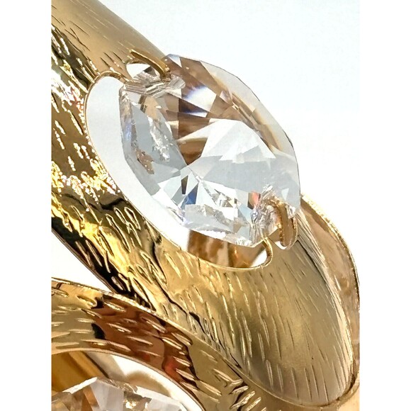Swarovski Crystal Temptations 24K Plated Gold Dog Crystal Figurine Ornament NWT - Picture 10 of 16